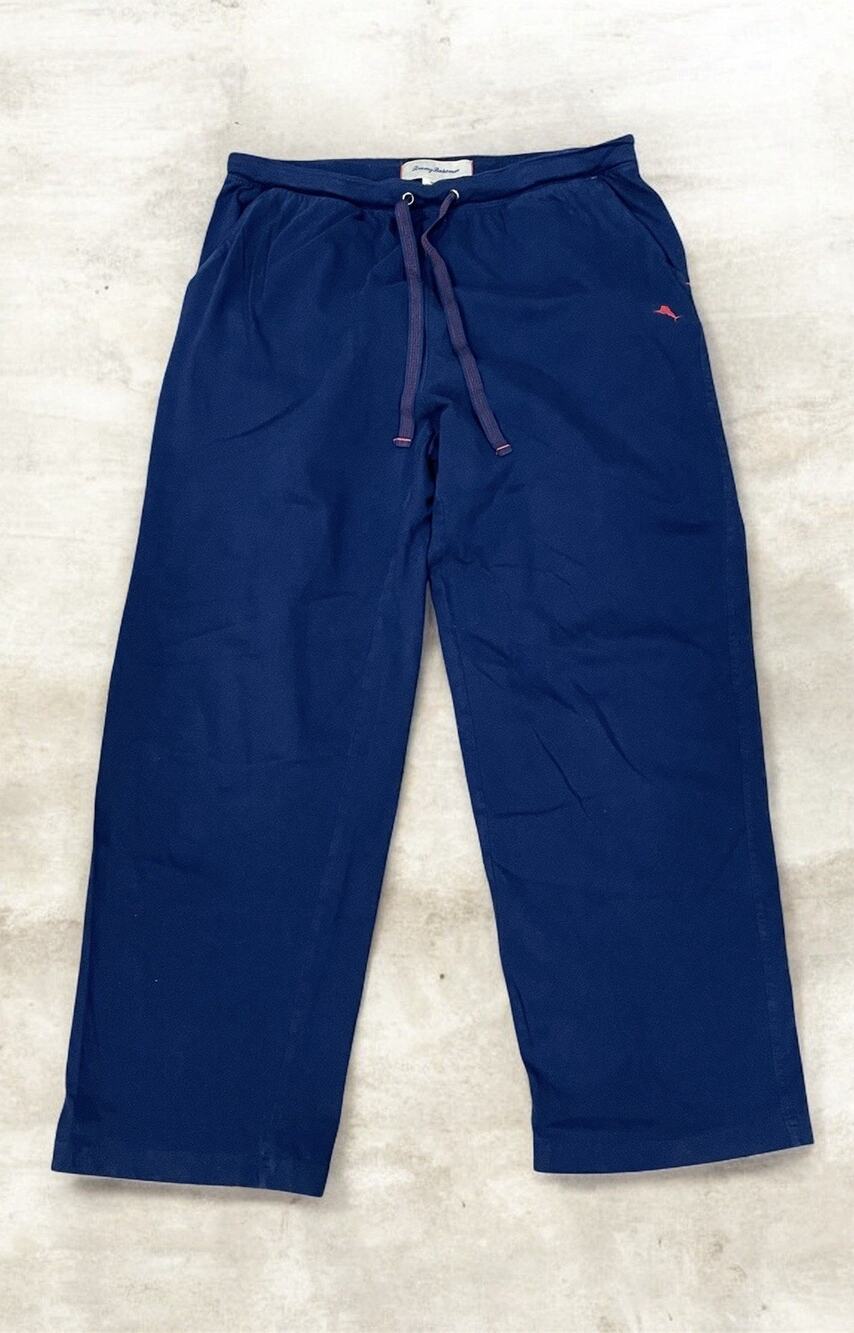 Tommy Bahama Lounge Pants Men’s Size Medium Blue Sweatpants Drawstring Pockets